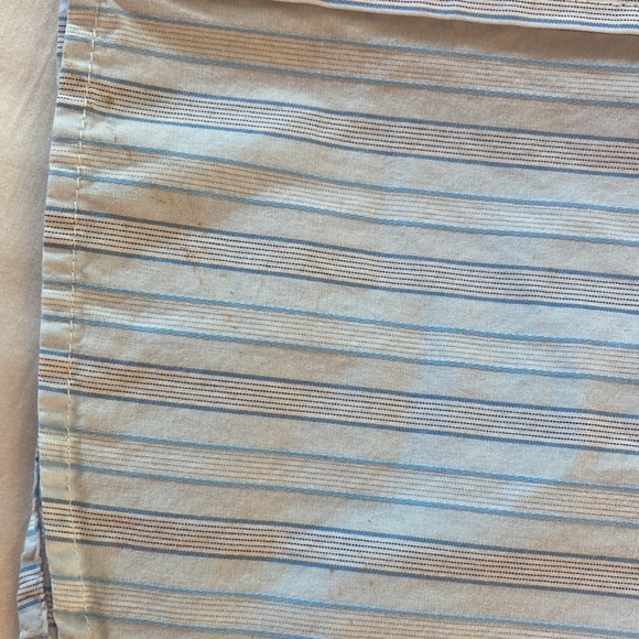 Abercrombie kids XL, mens Small blue striped button up - Picture 6 of 9